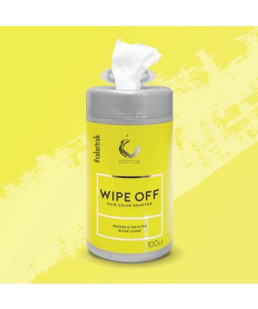 Colortrak Hair Color Remover Wipes Dispenser with Aloe - 100 Non-Irritating Towelettes for Easy Stain Removal - Buy Online on GoSupps.com