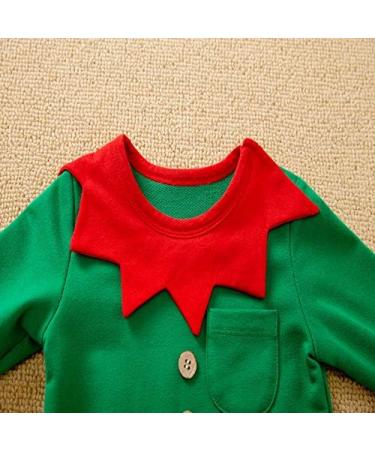 Hifot My First Christmas Baby Romper and Hat Set - Unisex Newborn Outfit (Green, 3-6 Months) - Buy Online on GoSupps.com
