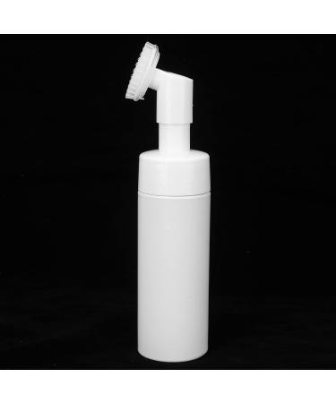 Silicone Brush Head Foaming Bottle Large Diameter Smooth Design Spiral Bottle Mouth Press Type Pump Head Round Bottom Bottle for Lotion or Facial Cleanser Bottling (100ML) 100ML 1 count (Pack of 1) - Buy Online on GoSupps.com