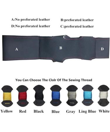 For BMW G30 G31 G32 G20 G21 G11 G12 G14 G15 G16 X3 G01 X4 G02 X5 G05 X7 G07 Car Steering Wheel Cover No-Slip Black Steering Wheel Protective Cover (Color : Blue Thread) - Buy Online on GoSupps.com