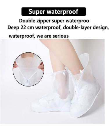 Transparent Reusable PVC Waterproof Shoe Cover - Rain & Snow Protection for Children, Men, and Women - Buy Online on GoSupps.com