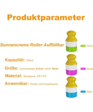 KECRULV Refillable Sun Cream Roller - Buy Online on GoSupps.com