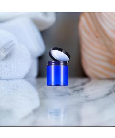 1 oz Cobalt Blue PET Plastic Jars with Black Lids (6 Pack) + Travel Bag - Durable Stylish & Ideal for International Shipping - Buy Online on GoSupps.com