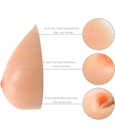 FESICATION Self-Adhesive Silicone Breast Forms - Mastectomy Prosthesis for Transgender & Crossdresser | DD Cup (1200g/pair) - Buy Online on GoSupps.com