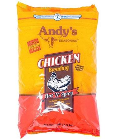 Andy's Seasoning Hot n Spicy Chicken Breading 5 Lb Bag