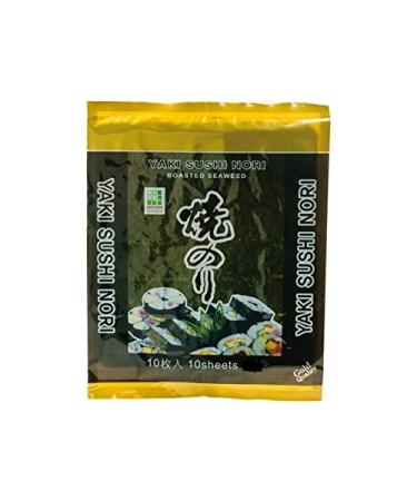 Golden Turtle - 50 Algae Leaves (Kelp) for Sushi and Makis 140G