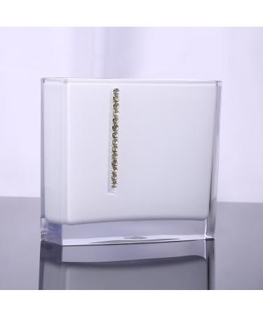 Syrisora 5 Piece Suit Acrylic Bathroom Accessories Set Bath Mug Toothbrush and Soap Dish