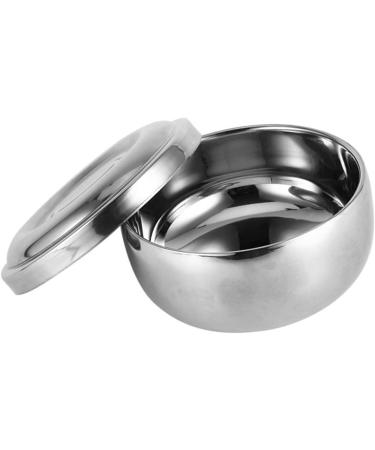 Stainless Steel Shaving Bowl for Men - Wet Shave Soap Cup with Lid | Metal Face Cleaning Tool - Buy Online on GoSupps.com