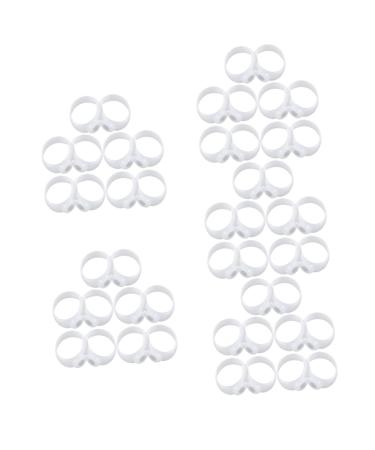 Healeved 25 Pairs Toe Ring Elastic Band Toe Cover Toe Acupoint Covers Ring Acupoint Stimulating Cover Jansio Ring for Toe Covers Headgear Foot Travel