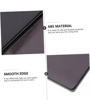 Housoutil Eyeshadow Metal Pans 4pcs Diy Eyeshadow Palette Packing Box Abs Eye Shadow Case 15x10x0.80cmx4pcs Blackx4pcs - Buy Online on GoSupps.com