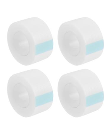 Housoutil White Tape 4 Rolls Medical Tape Duct Tape Clear White Eyelid Tape Adhesive Tape Beauty Stickers Double Eyelid