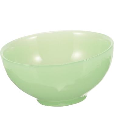 2-Piece Green Terrarium Bowls for Men's Care | Decorative Soap & Shaving Bowl - Jade Glass Containers 11.5x11.5x5cm - Buy Online on GoSupps.com