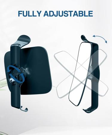 TOUCHBeauty 3X Shower Mirror with Razor Holder - 360 Degree Swivel, Larger Size 11, Blue Men's Bathroom Accessories - Buy Online on GoSupps.com