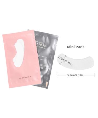 50 Pairs of Mini Pink Eye Pads for Eyelash Extensions - Under Eye Patches & Accessories | Well-LunaMoon - Buy Online on GoSupps.com