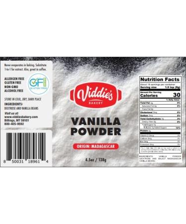 Premium Vanilla Powder (4.5oz) - Pure and Aromatic | [Brand Name] - Buy Online on GoSupps.com