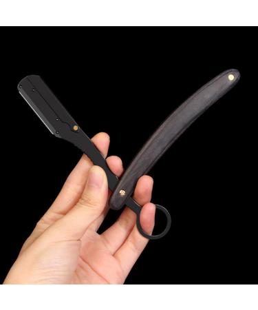Vintage Healeved Folding Hairdresser Razor - Manual Shaver for Men | Easy Beard Trimming & Grooming - Buy Online on GoSupps.com