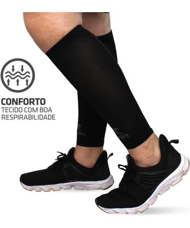Muvin Solid Calf Compression Sleeves for Men & Women - Shin Splints & Leg Pain Relief - Black - Size S - Buy Online on GoSupps.com