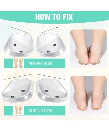 Orthopedic O/X Type Leg Corrector Insoles - 3 Pairs Silicone Heel Inserts for Foot Alignment & Pain Relief - Ideal for Knock Knees & Bow Legs - Buy Online on GoSupps.com