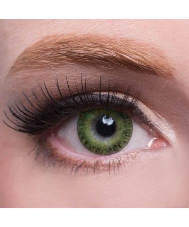 Buy Matlens Geolica Green Colored Contact Lenses - -5.25 Dpt 2 Lenses + Free Care Kit | International Shipping - Buy Online on GoSupps.com
