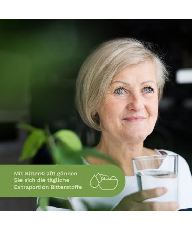 Bitter Power! Organic Bitter Drops - Hildegard von Bingen Formula | 100% Natural Vegan | 2x200ml High-Dose from 9 Exquisite Herbs - Buy Online on GoSupps.com