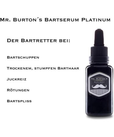 Mr. Burtons Bartserum Platinum | Weekly Beard Care Cure for Extreme Conditions | Best Beard Oil & Trimmer Essentials - Buy Online on GoSupps.com