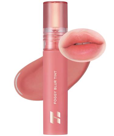 HOLIKA HOLIKA Foggy Blur Tint - Lightweight Airy Lip Makeup with Sheer Soft Color Buildable Formula Moisture & Silky Blur Fit Pink Fruit Complex & Hyaluronic Acid 0.14 fl.oz. (03 COOING)
