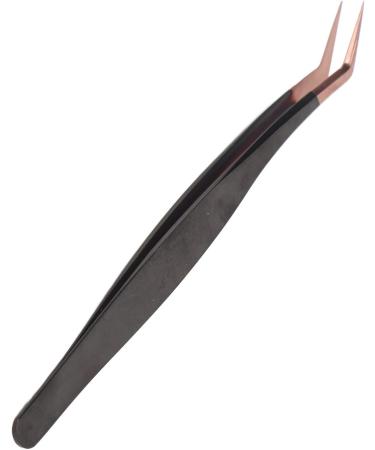 Premium Rose Gold Eyelash Extension Tweezers - Stainless Steel Volume & Individual Precision Tools for Makeup - Buy Online on GoSupps.com