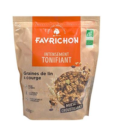 Favrichon - Crunchy Flax & Squash Muesli 450G - Sold per unit