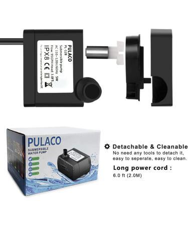 PULACO 95GPH Mini Submersible Water Pump - Ideal for Aquariums, Ponds & Hydroponics - Buy Online on GoSupps.com