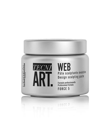 L'Oreal Professionnel Web Sculpting Paste Provides Benefits of Hair Gel and Hair Pomade For All Hair Types Pomade and Styling Gel Provides Strong Hold 150 ML
