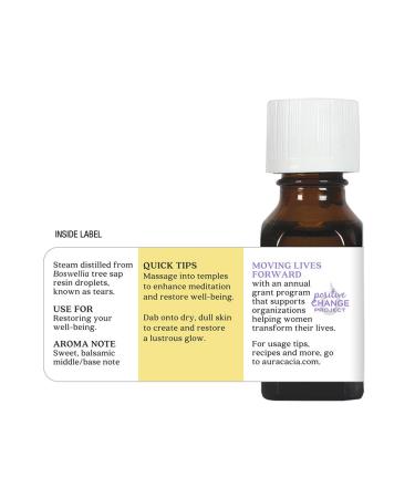 Aura Cacia Sanctifying Frankincense Essential Oil 15 ML - Premium Aromatherapy & Wellness | International Shipping Available - Buy Online on GoSupps.com