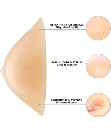 Festvina One-Piece Triangle Silicone Breast Prosthesis for Mastectomy & Crossdressers - A Cup (200g) - Enhance Your Silhouette - Buy Online on GoSupps.com