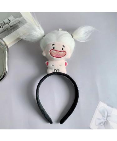 TQUXNGA Creative Sausage Mouth Hairband Women Student Photography Hairband Stuffed Shape Headbands for Washing Face Ugly Doll Doll Dark - Buy Online on GoSupps.com