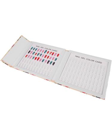 Professional 120 Colors Nail Art Display Color Card Nail Polish Gel Colors Display Book False Nail Sample Display Board Manicure Salon Accessory (01) - Buy Online on GoSupps.com