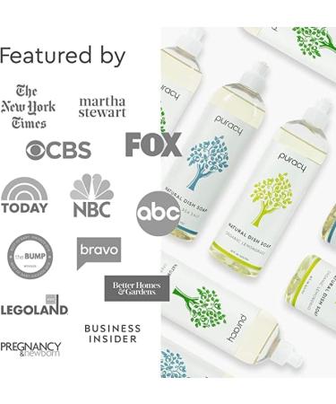 Puracy Natural Dish Soap Refill - Skin-Softening Plant-Based Dishwashing Detergent (Green Tea & Lime 48 Oz) - Eco-Friendly Clean-Rinsing Formula - Ships Internationally - Buy Online on GoSupps.com