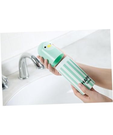 Buy Healifty Portable Toothbrush & Cartoon Travel Washing Cup - Green Medium | Best Travel Essentials for International Shipping - Buy Online on GoSupps.com