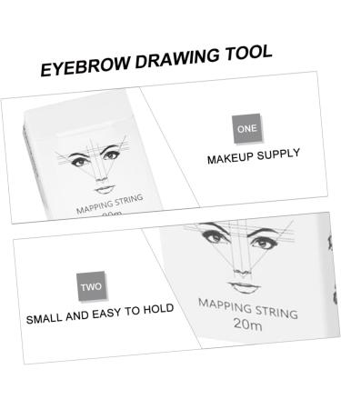 Hemoton 1Box Eyebrow Makeup Tool Eyebrow Ruler cosmetic Eyebrow Drawing Auxiliary Tool ink line 6x4.5cm White - Buy Online on GoSupps.com