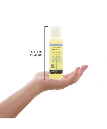 Lavender Body Oil - Softens & Nourishes Skin with Rich Plant Oils - California Made 4 oz - Buy Online on GoSupps.com