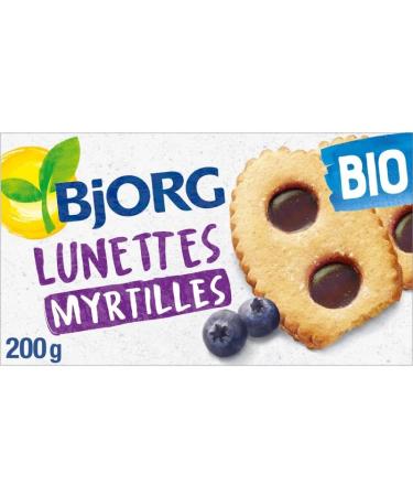 G n rique BJORG's delicious organic blueberry cookies 200g - A healthy and nutritious snack for your sweet tooth - Pack of 3