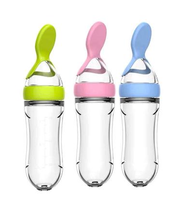 Milist 3st bag bite toys fruit bite toys for toddlers -toys fruit feeder rice cap bottle squeeze of bottles container food