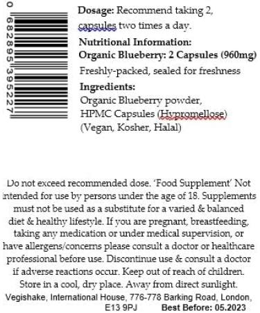 Organic Blueberry Berry Berries HPMC Capsules EGCG Epigallocatechin Gallates Vitamin B6 Vitamin C Vegan Halal Kosher (90 Capsules) 1 count (Pack of 90) - Buy Online on GoSupps.com