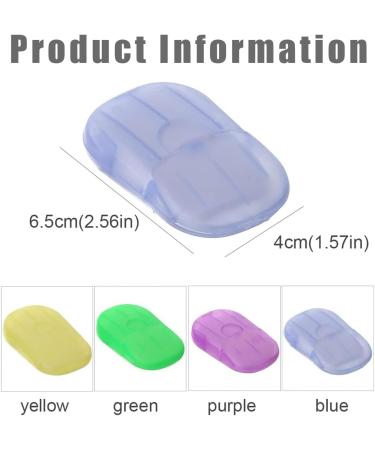 Buy Kgduyc 4 Box Soap Paper Leaves - 80 Disposable Travel Soap Sheets for On-the-Go & Outdoor Use - Buy Online on GoSupps.com