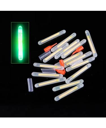 FASPLORE 50pcs Glow Sticks Diameter 4.5mm /3 mm Night Fishing Green Fluorescent Light 4.5 mm (0.18 inch) in diameter
