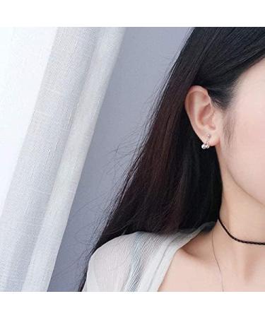 Ear Stud Earrings for Women Gold Double Round Beads Peas Ear Clips Simple Female Cherry Fashion Fruit Shape Ear Pin Party Gift e Ear Studs - Buy Online on GoSupps.com
