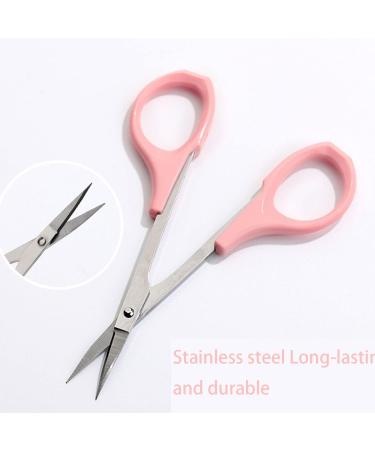 RIENER 2 Pack 4" Curved Craft Scissors for Trimming Shaping Eyelash Extensions Eyebrow Extensions - Buy Online on GoSupps.com