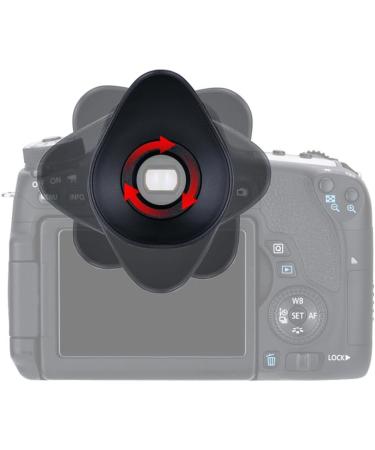 JJC 2 Types Viewfinder Eyecup for Canon 6D 5D 90D 80D 70D - 360 Rotatable Oval Design + Original Eyeshape - Buy Online on GoSupps.com