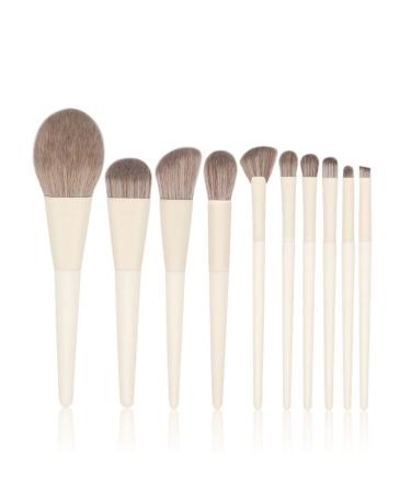 MADALIAN 10 Brushes Set Large Loose Powder Brush Beauty Tools Eye Shadow Brush 1 D