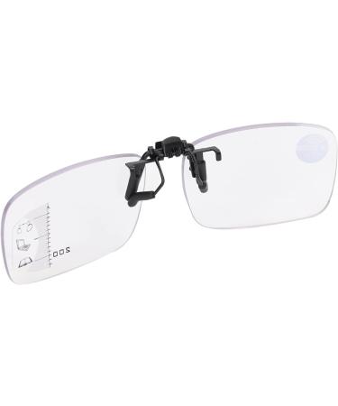Clip-On Reading Glasses for Seniors | Scratch-Resistant & Perfect for Office Use (2#+200) - Buy Online on GoSupps.com