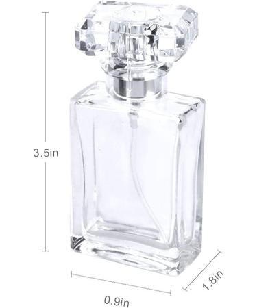 Enenes Glass Refillable Perfume Bottle 6 Pcs Portable Square Empty Glass Perfume Atomizer Bottle 30ml/1 oz. Spray Glass Bottle Atomizer Container Black - Buy Online on GoSupps.com