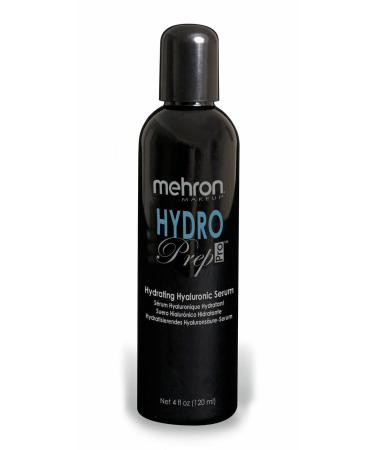 Mehron Hydro Prep Pro Hydrating Hyaluronic Acid Serum| Moisturizing and Hydrating Hyaluronic Face Serum for Face | Gel Makeup Primer 4 fl oz (120 ml)